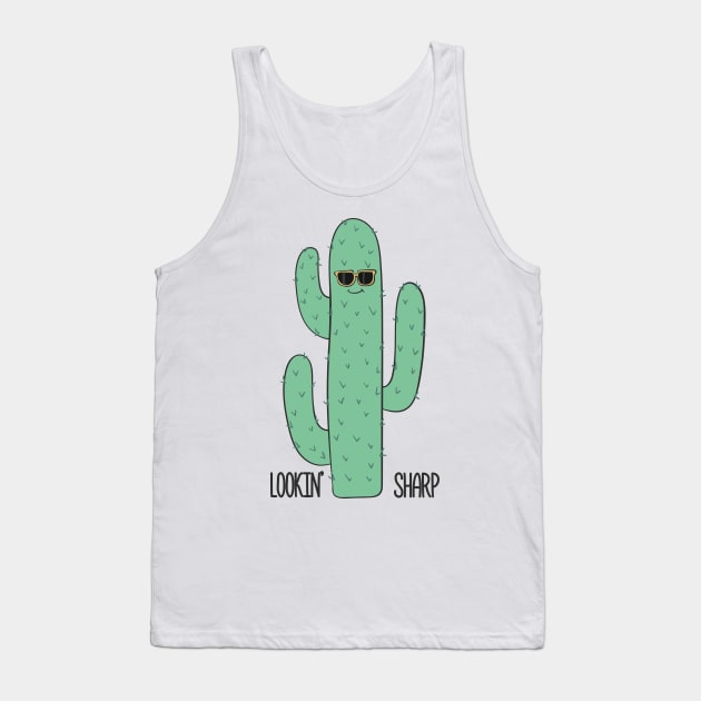 Looking Sharp! Cactus Tank Top by Dreamy Panda Designs